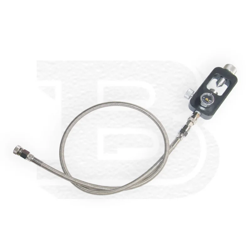 Scuba Fill Station With 36\' Stainless Steel Braided 36' whip fill hose