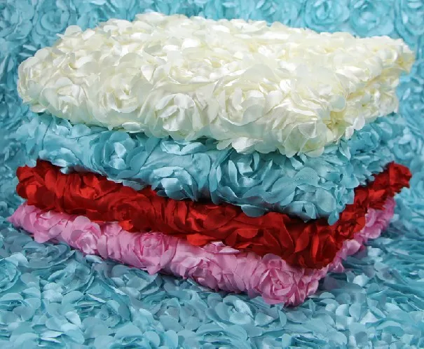 3D стереоскопический розовый цветок белая ткань ковер торжественное свадебное платье ткань полый