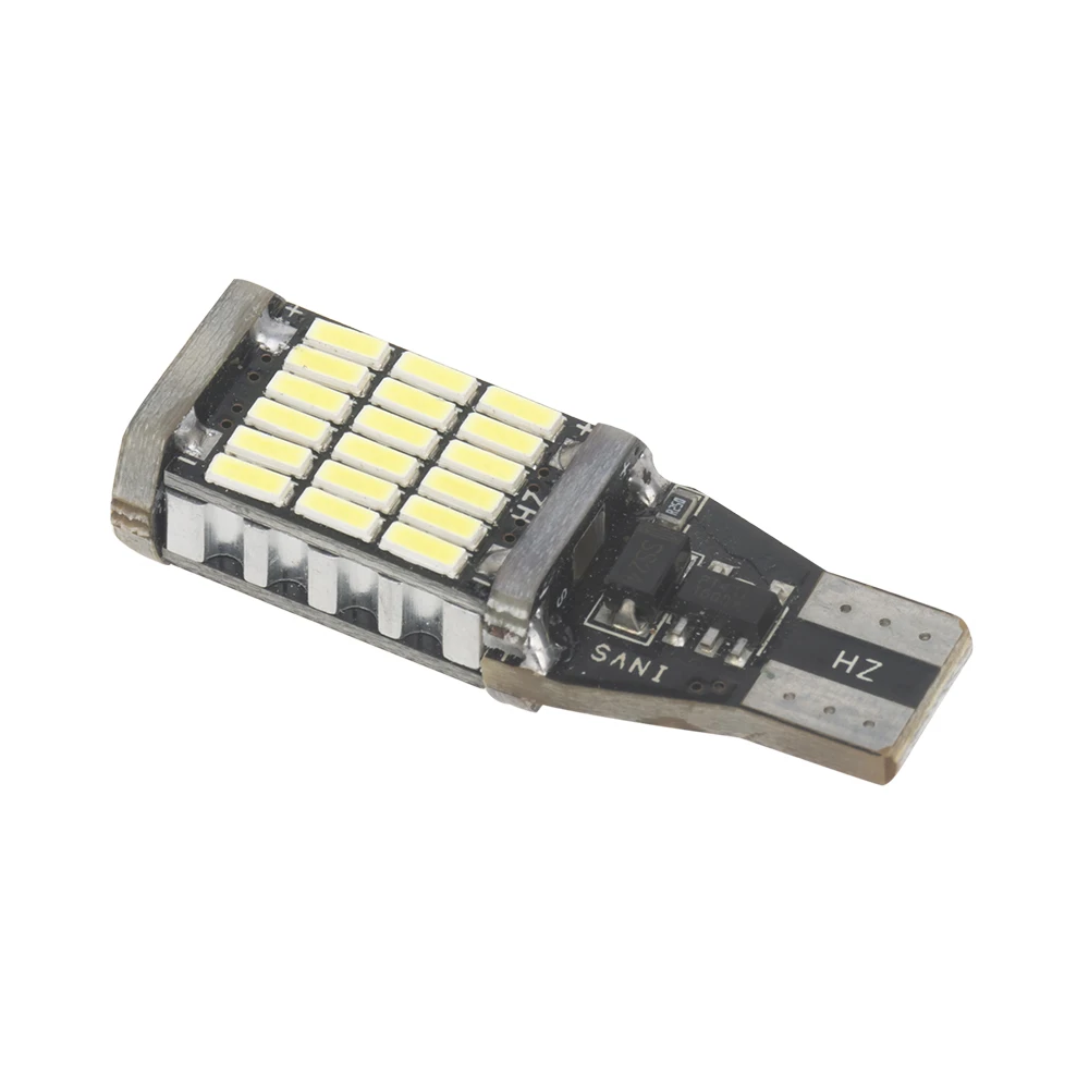 Senzeal 2x автомобиль Светодиодный лампочки интерьер светильник W16W 4014 45SMD обратный T15