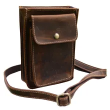 Сумки на пояс из натуральной кожи мужская сумка на пояс дорожная мешочки для телефона маленькая поясная сумка кожаная сумка мужские сумки