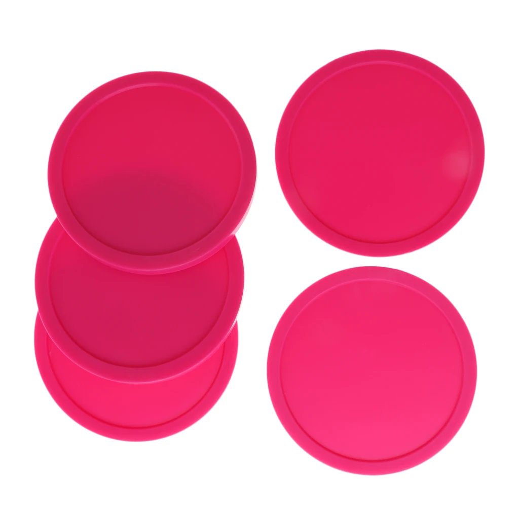 5 Pieces 82mm Air Hockey Replacement Pucks For Game Tables Accessories Standard Air Hockey Equipment Pucks