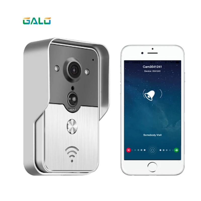 ##BUY WIFI Video Door Phone with Android ISO App RFID amp; Code Keypad Doorbell support Electric Lock automatic gate opener System