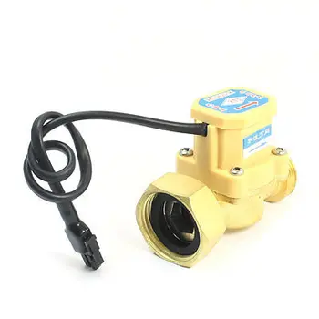 

3/4PT Male to 1PT Female Thread Water Heater Flow Sensor Flowmeter 0.75-5L/Min 220V