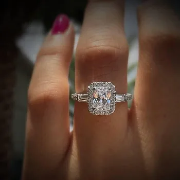 

Queen Promise ring 925 Sterling silver AAAAA Zircon cz Luxury Wedding Band Rings for women Bridal Statement Party Jewelry