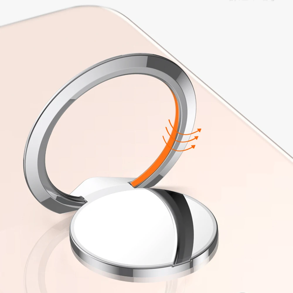 Кольцо на палец для телефона, подставка для смартфона, держатель для iPhone X, 8, 7, 6, 6S Plus, 5S, смартфон, 1,8 мм, 360, Поворотный Автомобильный держатель, подставка для samsung