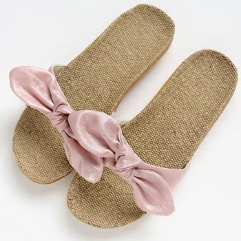 

Women Slippers Bowtie Slides Summer Beach Shoes Woman Slippers Flat Heels Flip Flops Ladies Bohemia Sandals