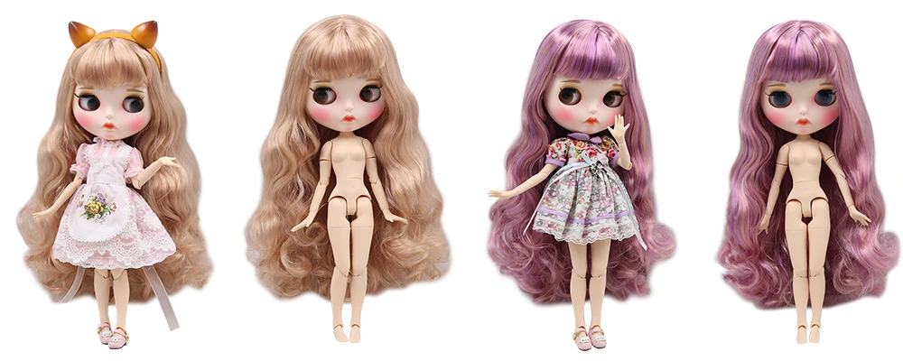 Blyth кукла шарнир тело DIY BJD ледяной игрушки матовый корпус белая кожа модные куклы подарок Специальное предложение с ручной набор A& B