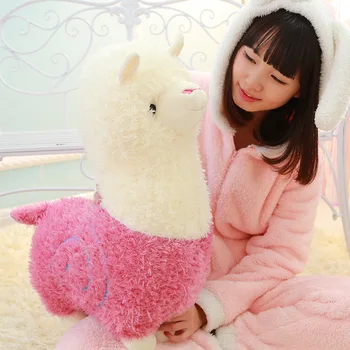 

Alpaca Plush Doll Toy Fabric Sheep Stuffed Animal Plush Llama Yamma Birthday New Year Christmas Gift For Baby Kid Children