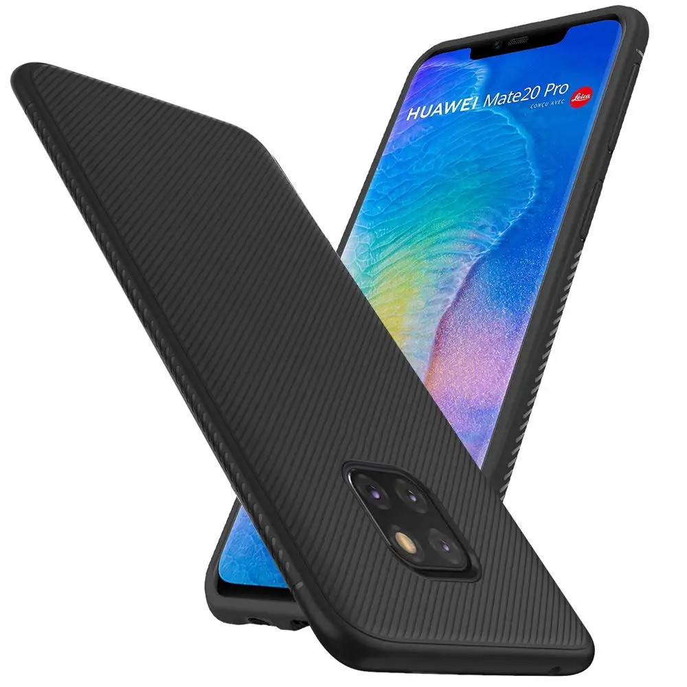 Ultra Thin Slim Carbon Fiber Soft TPU Case Cover on sfor Huawei Mate 20 Lite Mate 20 Pro Flexible Silicon Phone Carbon Skin Capa (5)
