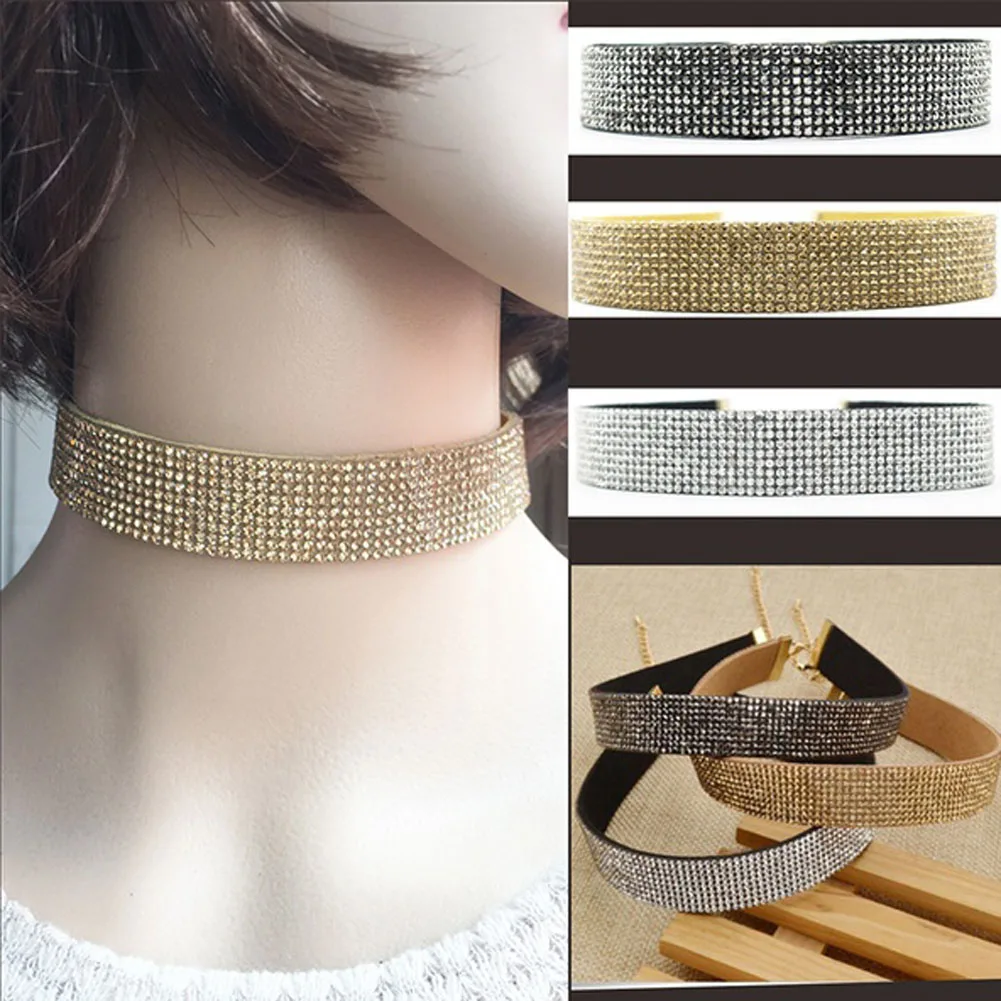 Buy 1pc Fashion Wide Choker Necklace For Women Gothic