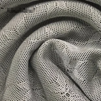 

Silver fiber elastic jacquard mesh fabric 95（g/㎡）antibacterial radiation-proof conductive cloth for pregnant clothing smart w