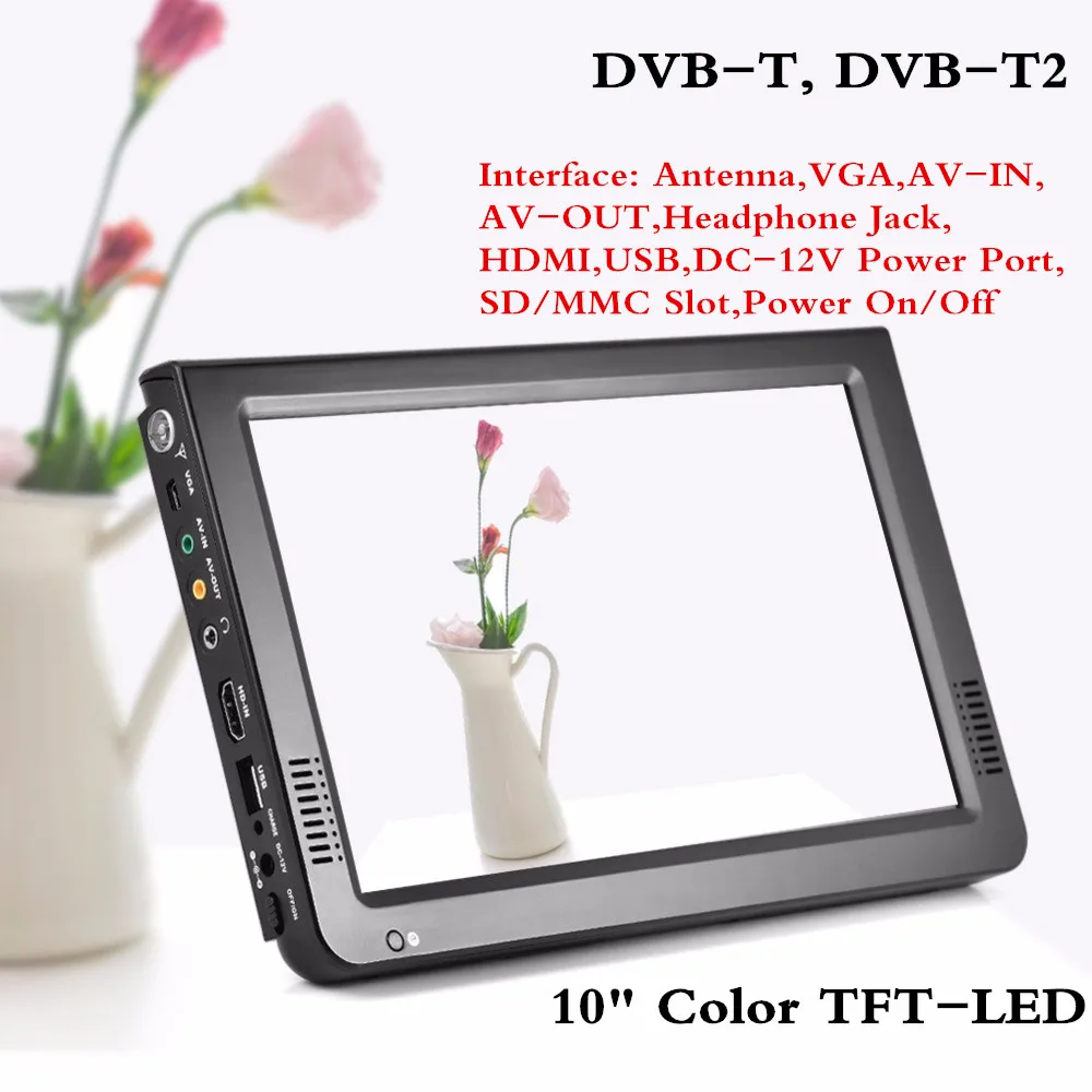 

LEADSTAR Portable TV Television Player 10" 1080P DVB HDMI TFT-LED Digital Analog Color AU Plug