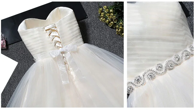 Robe mariage невесты Короткие платья серого цвета для подружек невесты без бретелек Милая платье бальное взрослых с открытыми плечами для