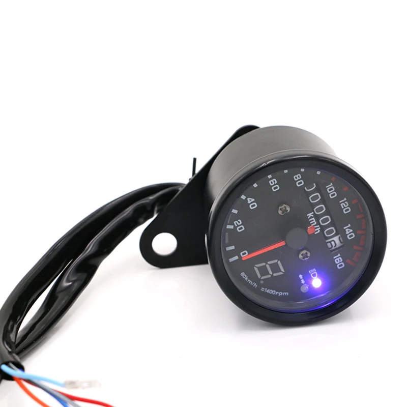 Ретро черный мотоцикл спидометр одометр тахометр скутер Винтаж ремонт ...