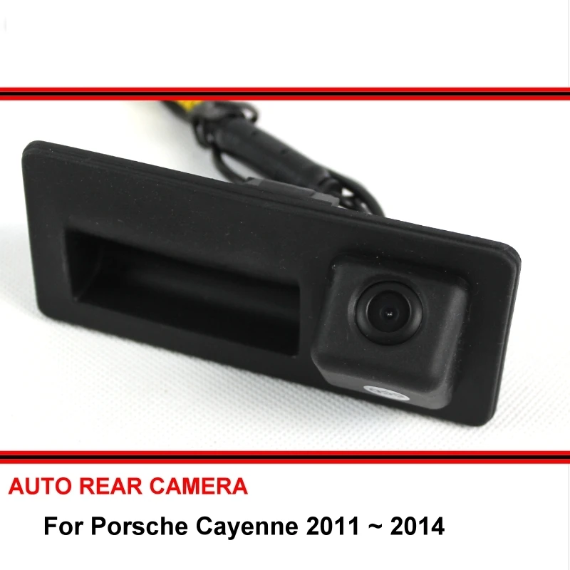 Для Porsche Cayenne 2011-2014 HD CCD ручка багажника OEM задний вид искусственное ночное видение