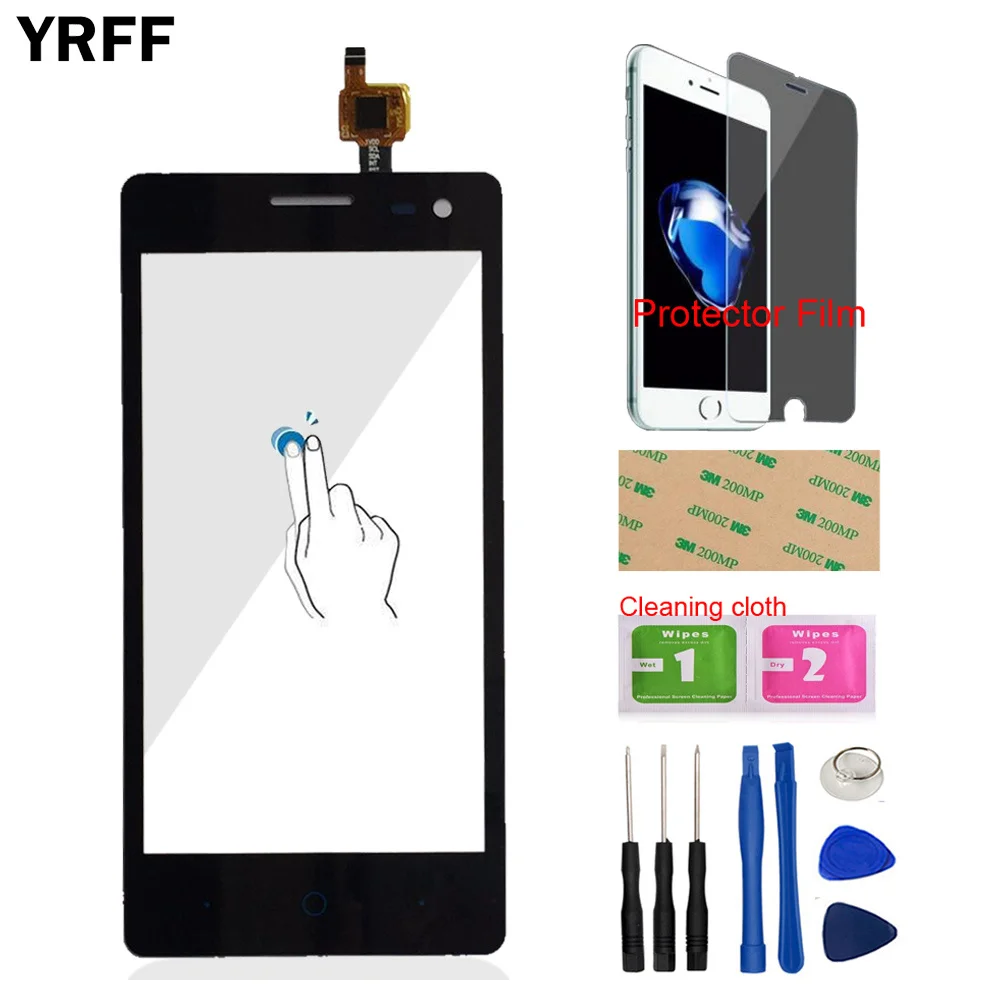 

Phone Touch For ZTE Blade GF3 T320 V831 Touch Screen Digitizer Front Glass Panel Outer Lens Sensor Tools Protector Film Adhesive