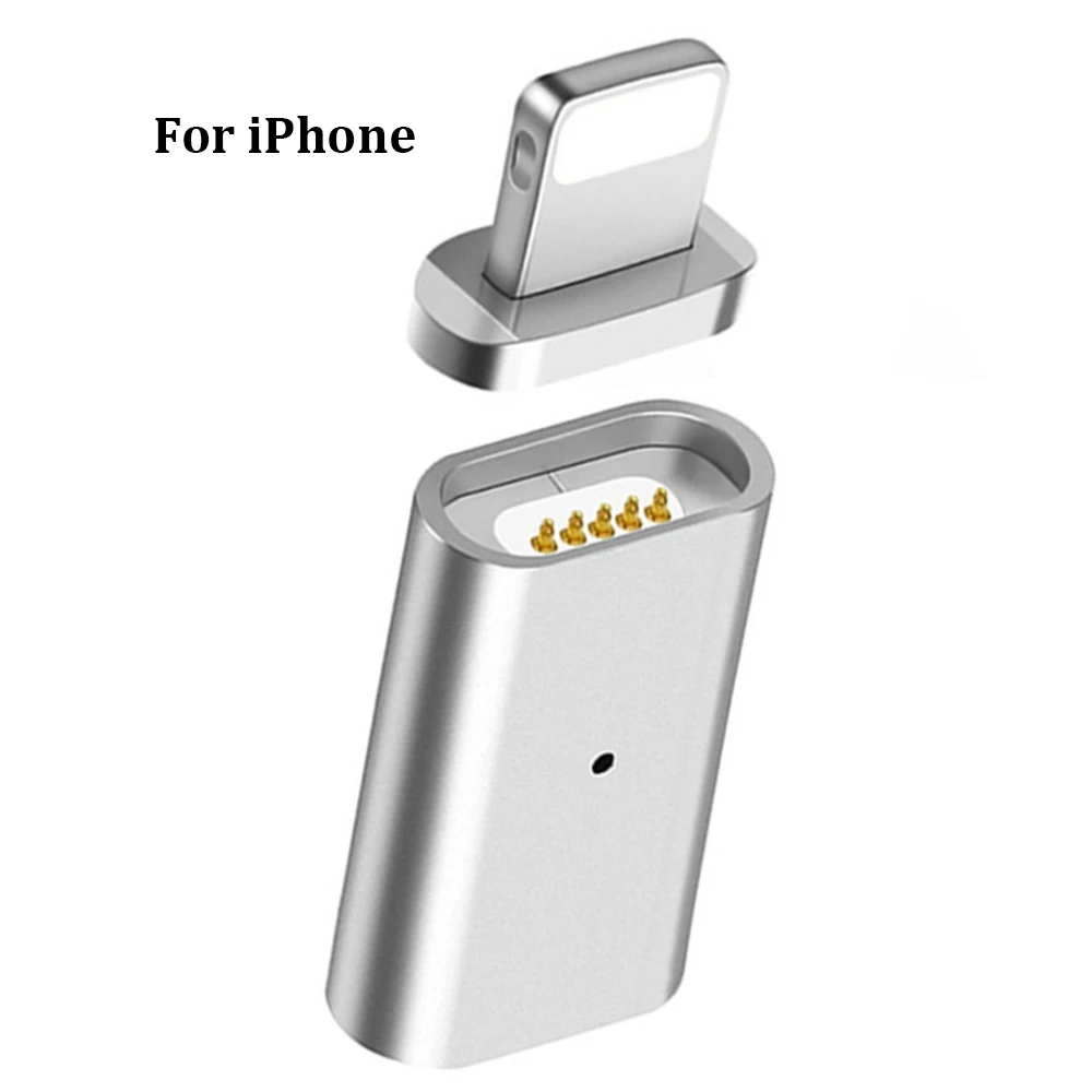 Магнитный USB Micro-type-C Micro USB-C Android Магнитный телефонный адаптер для Iphone 8 samsung Galaxy S9 S8 j7 Mi 8 huawei P20 Pro - Цвет: For iphone