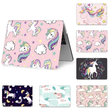 

Cute Cartoon Unicorn Case for MacBook Air 11 2018 13 inch Pro 13 15 Retina 12 13 15 Hard PVC Case A1369 A1425 A1370 1465 Funda