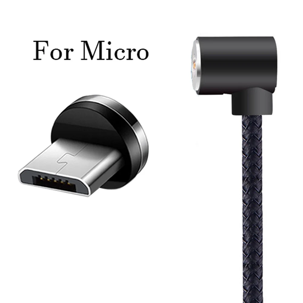 Магнитный кабель для iPhone Micro usb type C, зарядный кабель для мобильного телефона type-c, Магнитный зарядный usb-кабель для samsung Galaxy S9 LG