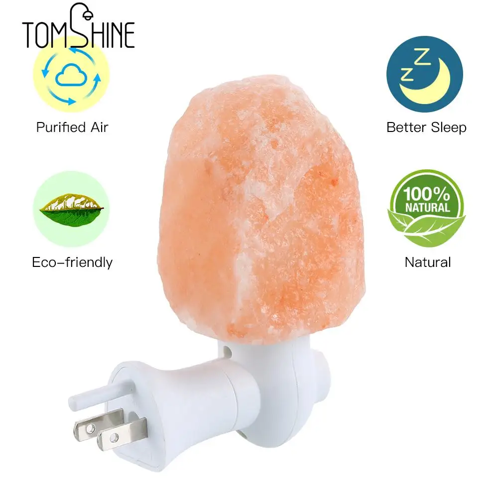 

Himalayan Salt Wall Light 2 Pack Natural Crystal Hand Made with ETL-listed Plug Air Purifying Lamp Decoration wall lamp