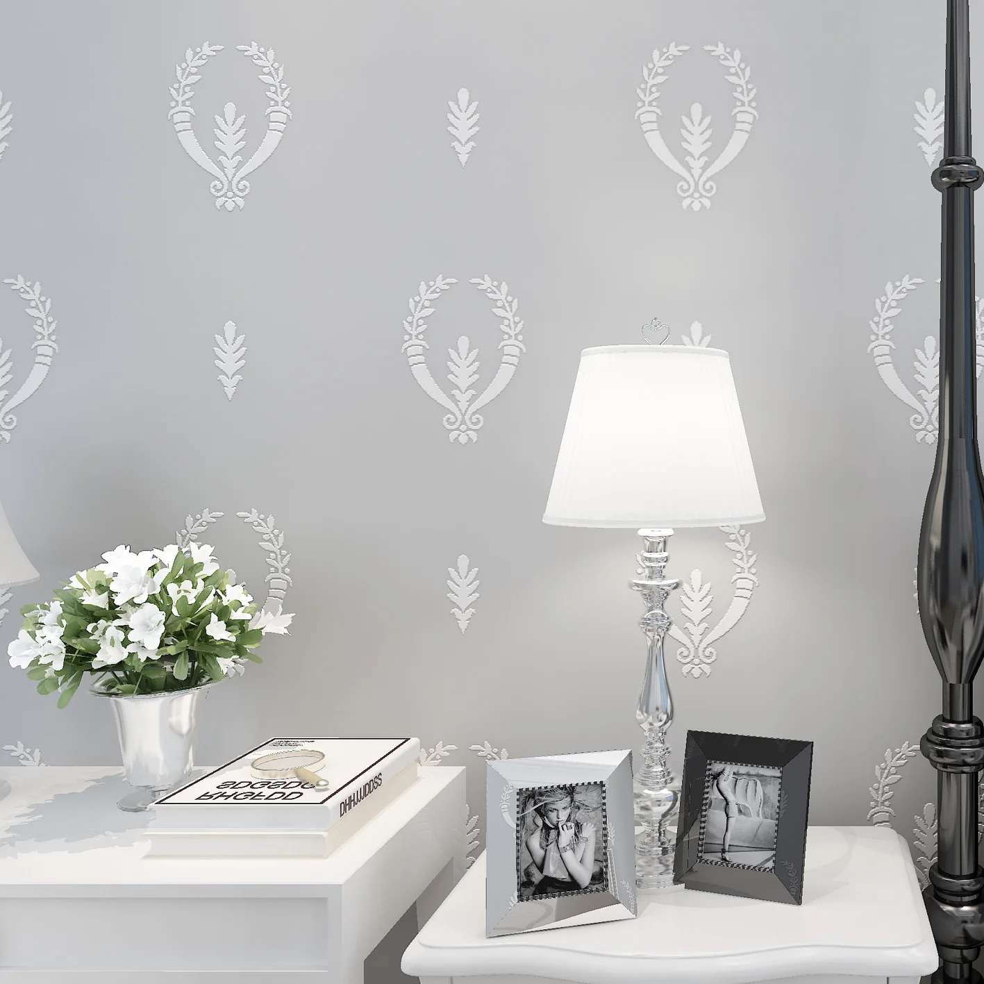 

Fashion 3D Wallpaper for Walls Non Woven Wallpapers Floral for Bedroom Living Room Wall Paper Roll Modern 3D paper Contact