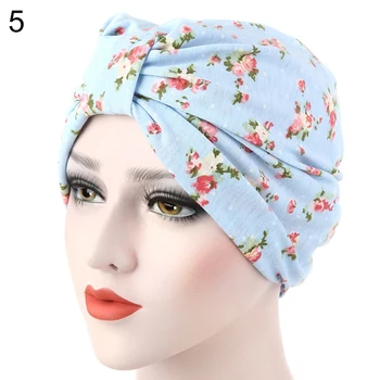 

Women Muslim Stretch Turban Hat Cancer Chemo Cap Hair Loss Head Scarf Cover