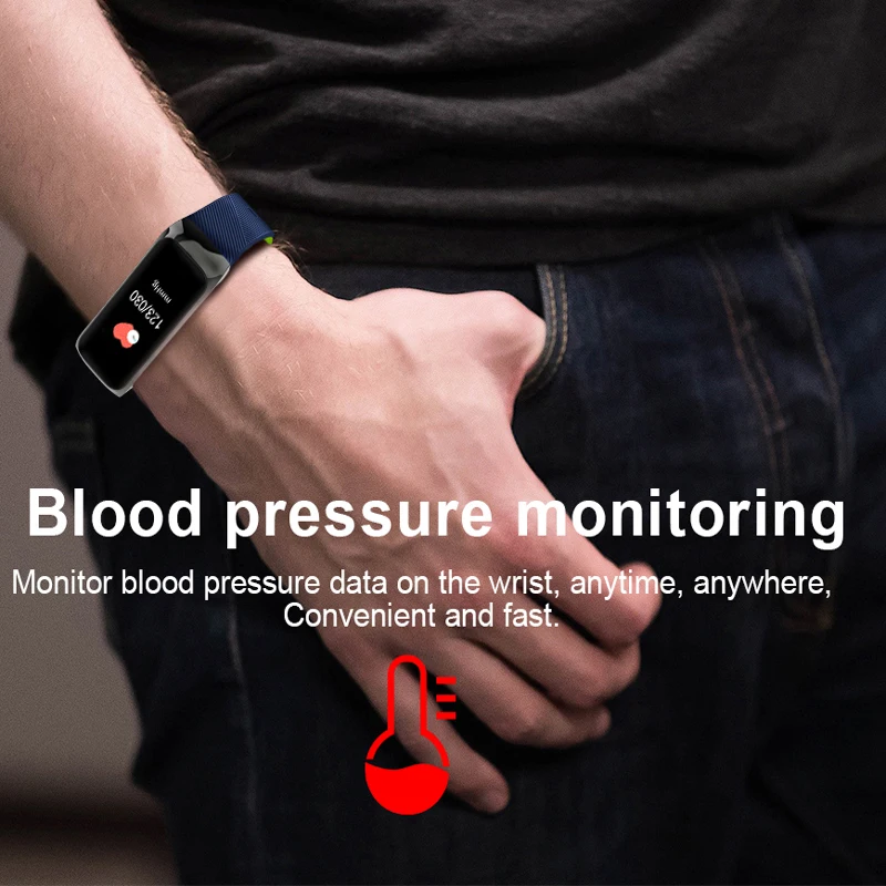 PLYSIN B02 Smart Watch Color Display Blood Pressure Heart Rate Monitor Fitness Activity Tracker Smartwatch Men Women Fashion