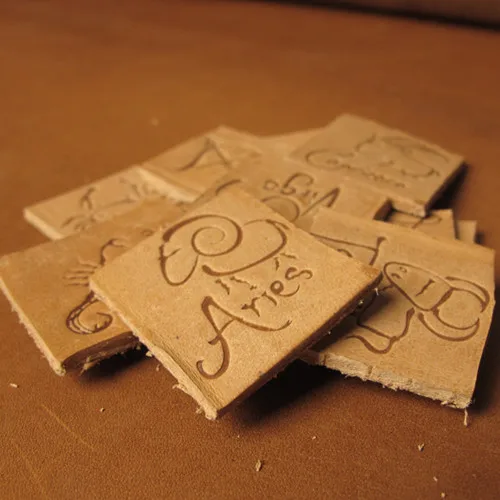 Timbro In Pelle Personalizzato, In Ottone, Strumento Di Stampa - Foto 12