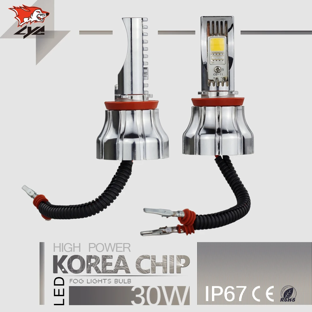 

LYC Led Fog Light Bulb Led Bulb Lights Headlights Motorcycle Accessories Parts DV 10-18V Headlamp H8/H11/H16 1200LM