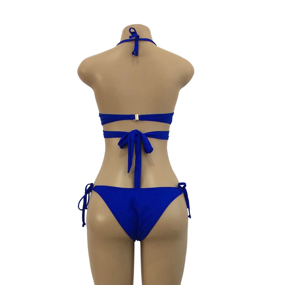 Супер сексуальный женский комплект бикини с пуш-ап, женское Полосатое облегающее бикини, купальный костюм размера плюс XL