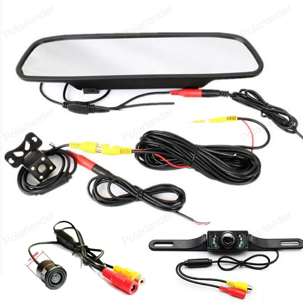 5 inch LCD TFT 800 480 display Car Mirror Monitor with Rear view parking reversing font