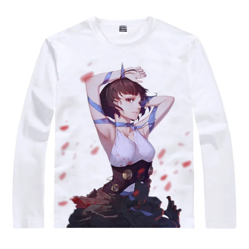 Аниме рубашка Coolprint футболки кабанери Железной Крепости с длинным рукавом