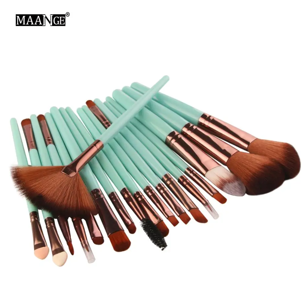 

Pro Powder Foundation Makeup Brush Concealer Make Up Brush Soft Synthetic Hair Brush 18pcs High Quality Eyeshadow Makeup Tool