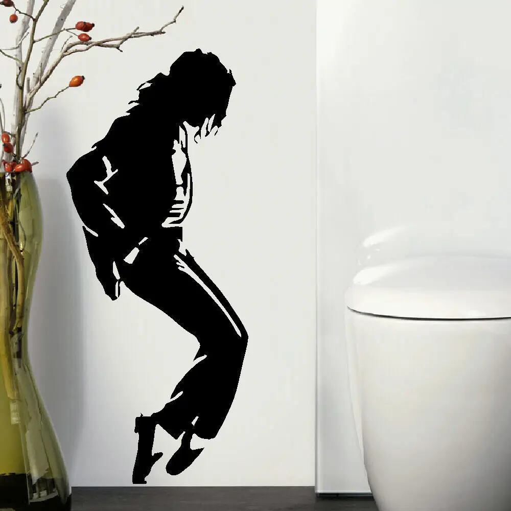 LARGE MICHAEL JACKSON JACKO MUSIC ICON WALL ART STICKER TRANSFER VINYL