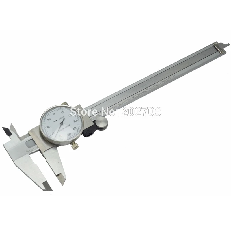 Factory-outlet 0-6" Inch Dial vernier caliper 6 inch.001" Shock Proof Dial Caliper gauge micrometer