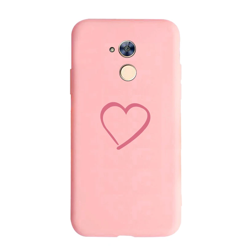 Силиконовый чехол IZYEKY для huawei Honor 20 10 9 8 lite 8A 8X8 S 7X 7A Pro 6A Candy Love heart чехол для телефона Capa Fundas Coque - Цвет: love 2 pink case