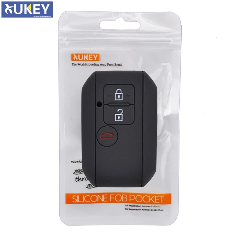 For Suzuki Swift For Maruti Dzire Silicone Remote Key Case Fob Shell Cover Skin Holder 3 Button