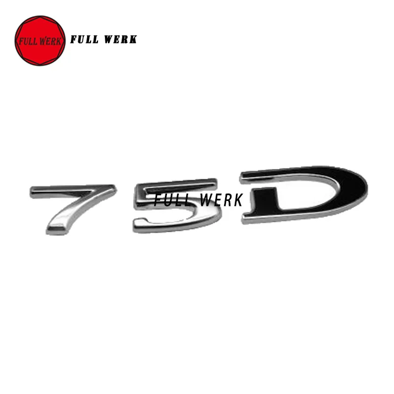 

Car Body Rear Sticker 3D Number Words Emblem Badge 90D 100D 75 75D for Tesla Car Exterior Accessories