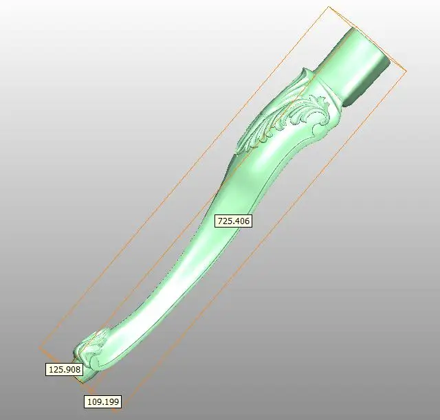 3D модель для ЧПУ в формате STL для ЧПУ Гравировка Вырезать ArtCAM Aspire мебель часть ноги M250(22