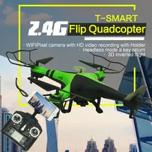 XBM-38W Дрон wifi 4CH 2,4G ЖК-экран пульт дистанционного управления 3D рулон 0.3MP wifi камера Видео FPV RC воздушный Квадрокоптер