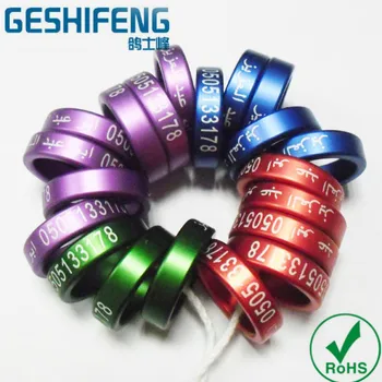 

1000pc aluminum ring birds ring canary love birds burgerigar leg bands 2mm to 22mm size ring