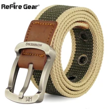 Refire gear Военный стиль армейский тактический ремень мужской ремень с большой металлической пряжкой Регулируемый ремень для мужчин повседневный тканевый ремень