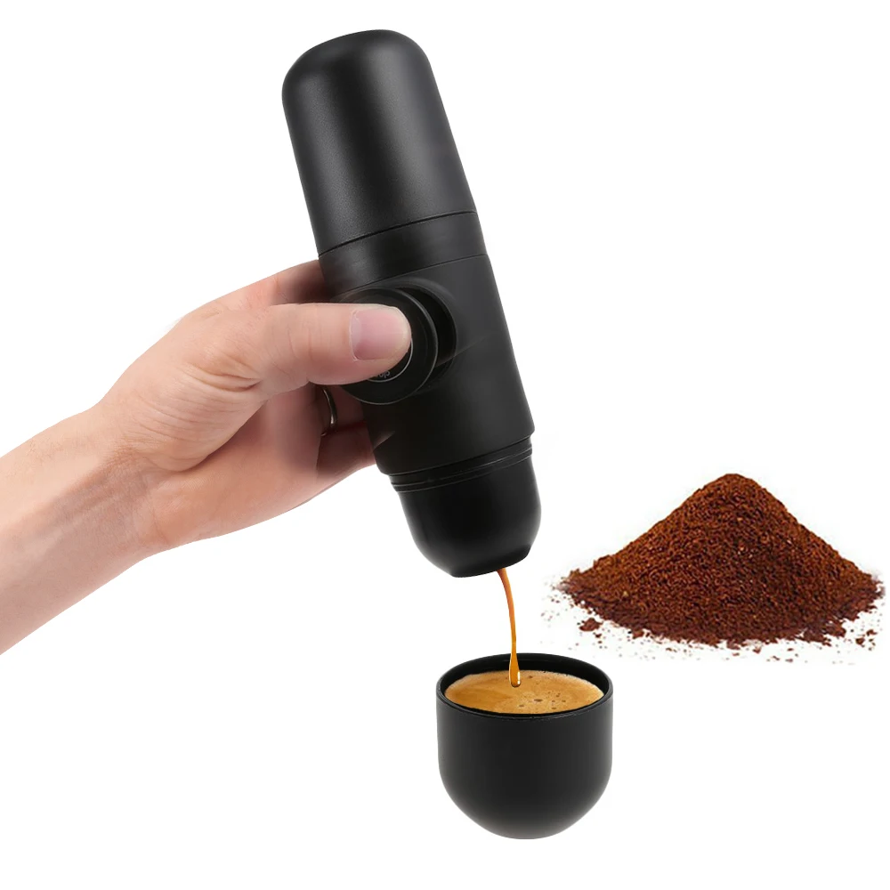 

Mini Portable Manual Coffee Maker Espresso Maker Coffee Cup 140ml Water Capacity Handheld Coffee Machine For Home Travel