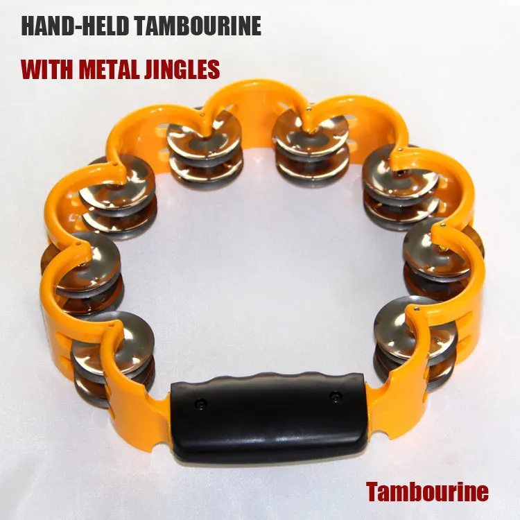 Alice Yellow ATB001 Handheld Musical Instruments WITH METAL JINGLES