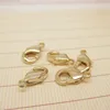 20PCS 10MM 12MM 15MM 24K Gold Color Plated Brass Lobster Clasps Connect Clasps High Quality Jewelry Accessories ► Photo 3/4