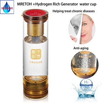 

Rich Hydrogen Water Bottle Generator MRETOH 7.8Hz DuPont Ionic Membrane Pure H2 Glass Cup Anti-Oxidation Improve Immunity