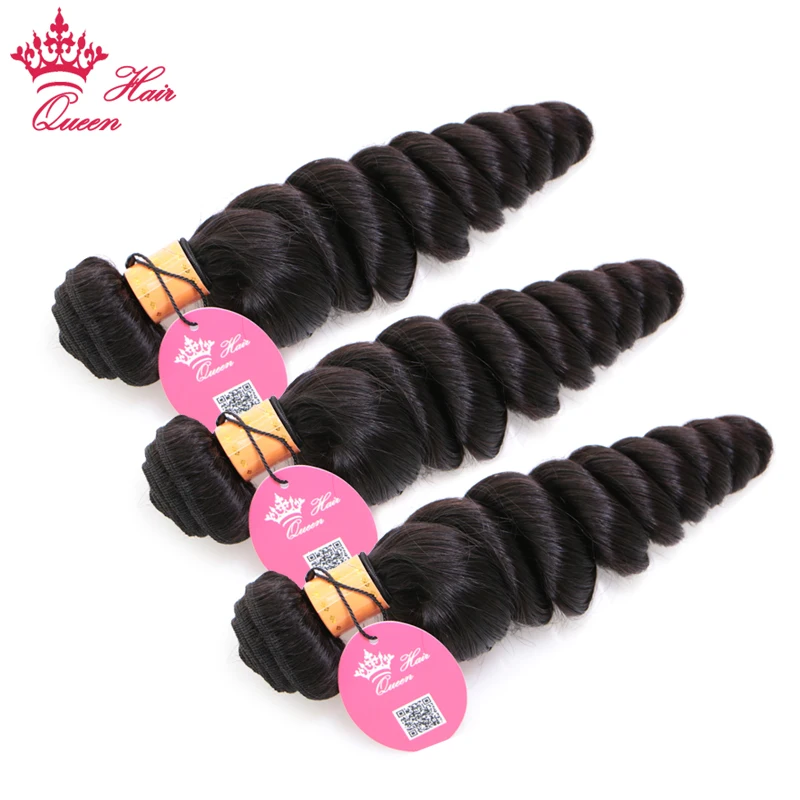 Товары Queen Hair необработанные индийские волосы волнистые человеческие пучки