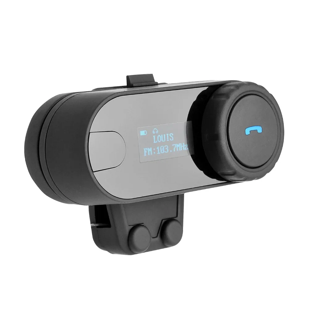 Screen Equipped Motorbike Helmet Bluetooth Intercom, With FM