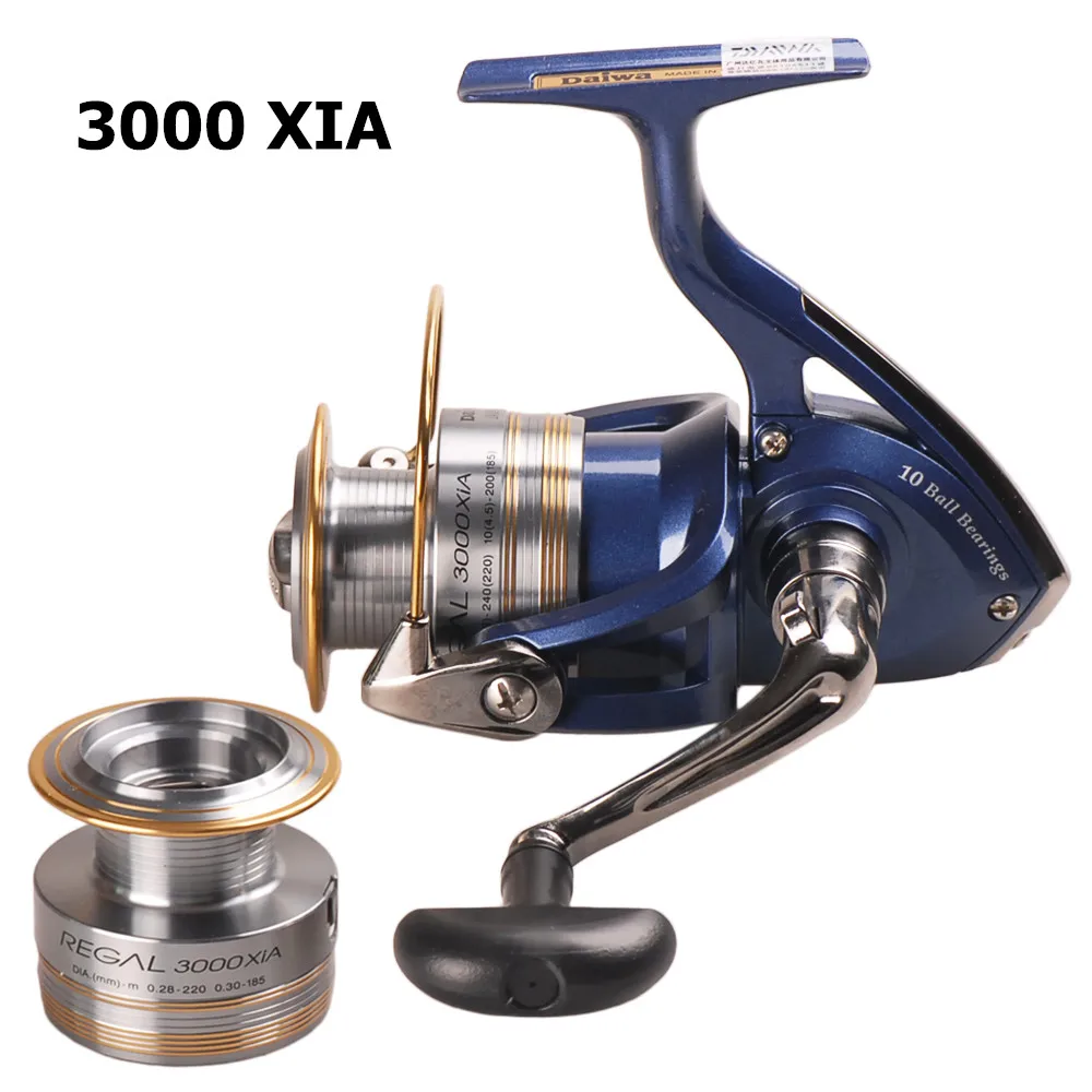 DAIWA REGAL спиннинговая катушка+ запасная Катушка 2000/2500/3000/4000XiA 10BB Pesca приманка для соленой воды рыболовные катушки Carretilha Moulinet Peche - Цвет: 3000XiA