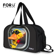 FORUDESIGNS Heißer Verkauf Reisetasche Für Frauen Männer Lustige 3D tiere Gelbe Ente Gepäck Duffle Bag Handtaschen Schultertasche Wochenende tasche